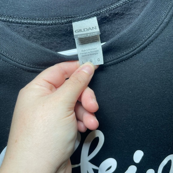 Gildan Black Caffeine Queen Women's Crewneck Sweatshirt - Picture 4 of 5